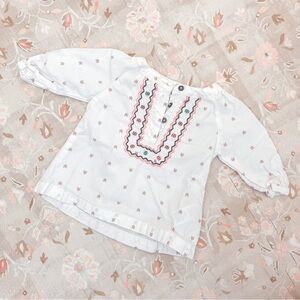 Long Sleeve Embroidered Top